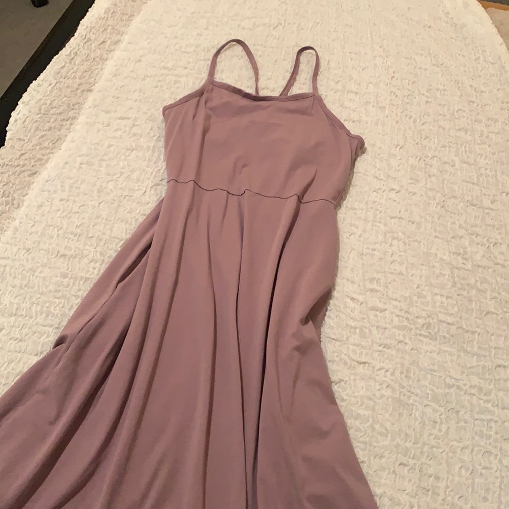 Lavender Midi Dress w/ pockets